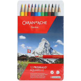Caran D'Ache Farbstifte – Red Line Metallbox Mit 18 Sortierten Bleistiften | Hochwertige Qualität