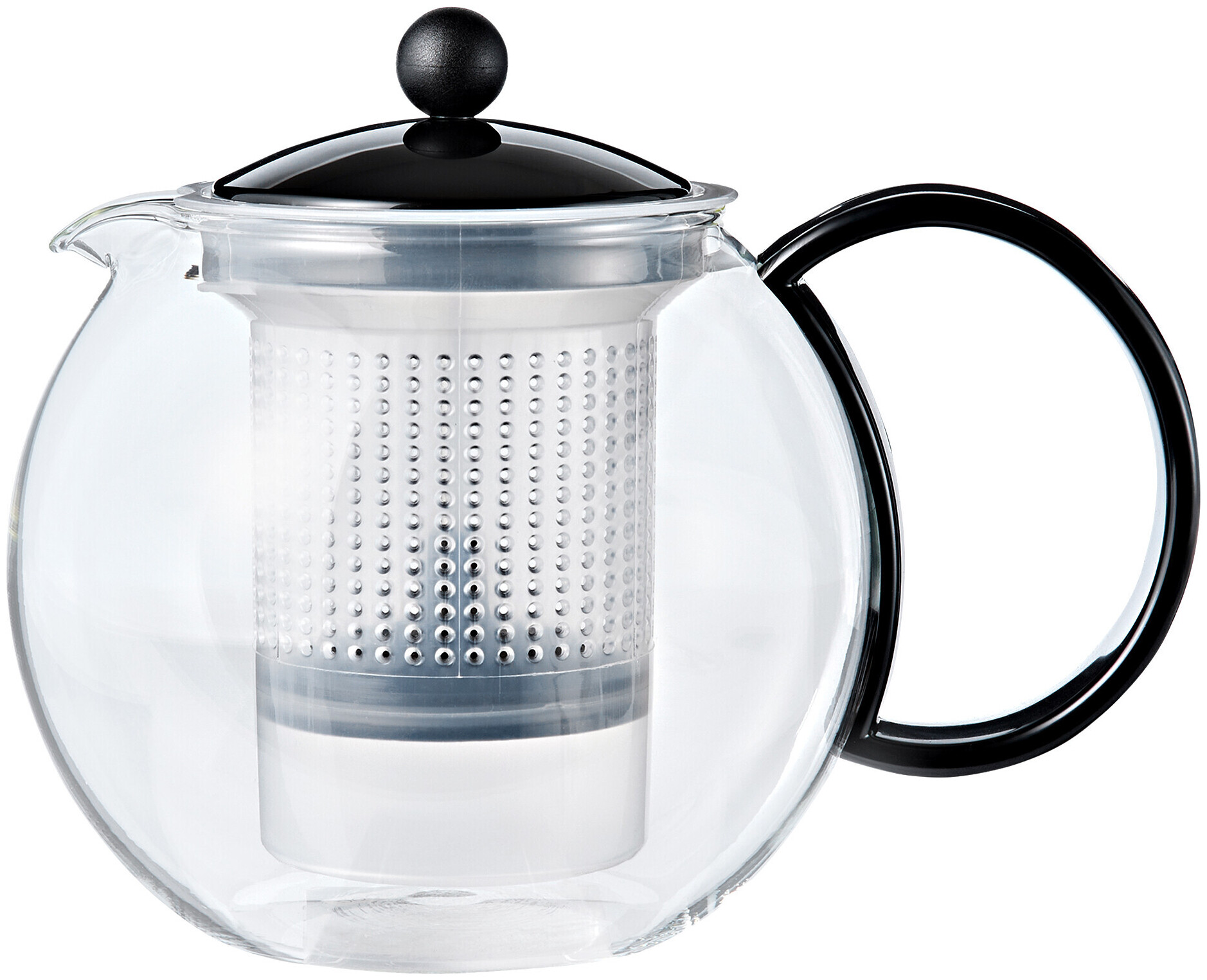 Bodum Assam Théière à piston, couvercle et filtre en plastique, 1.0 L