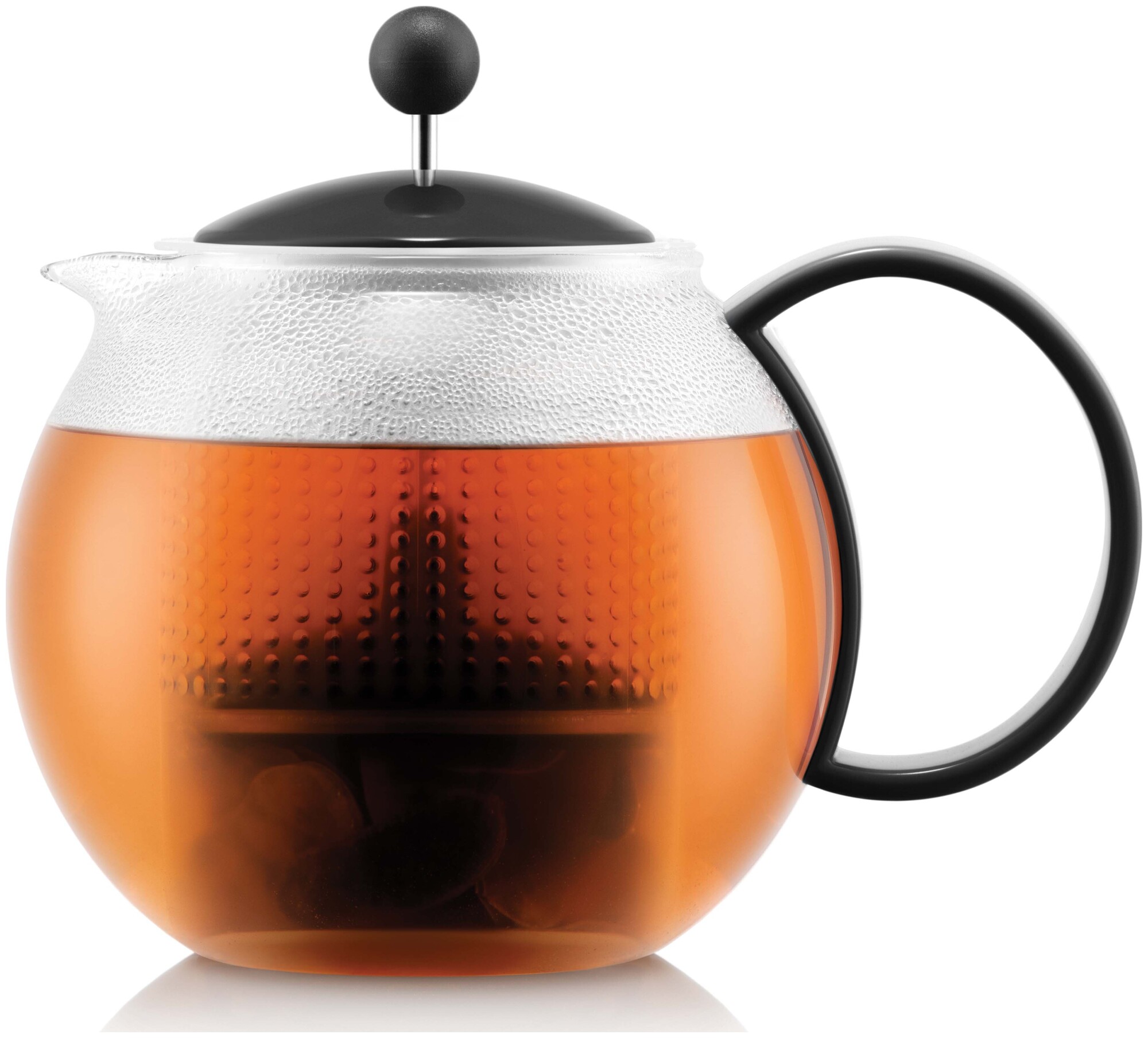 Bodum Assam Théière à piston, couvercle et filtre en plastique, 0.5 L