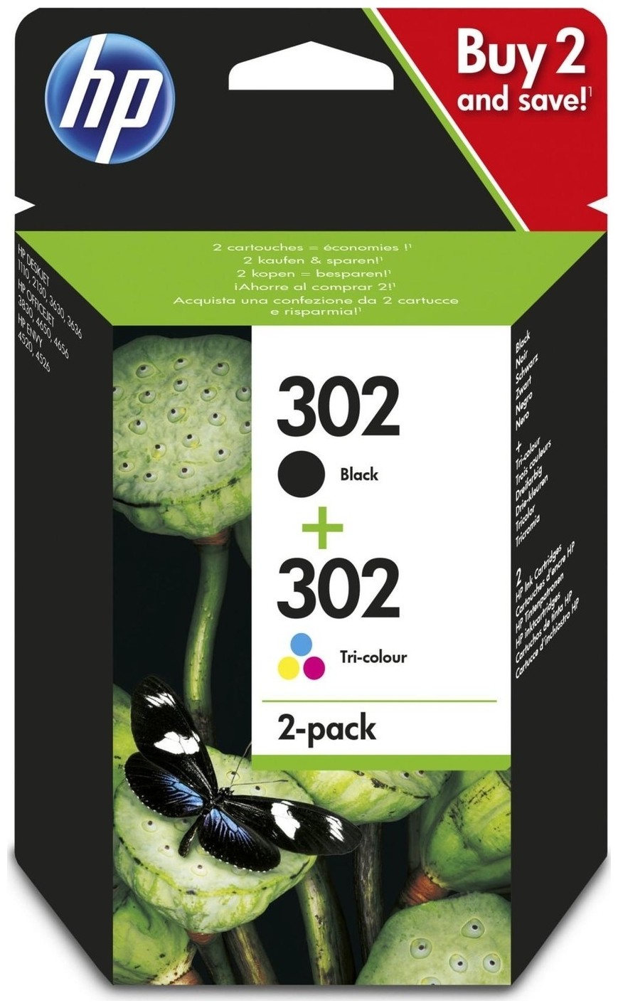 HP Tintenpatrone 302 DeskJet Combopack X4D37AE HP Tintenpatrone 302 DeskJet Combopack X4D37AE