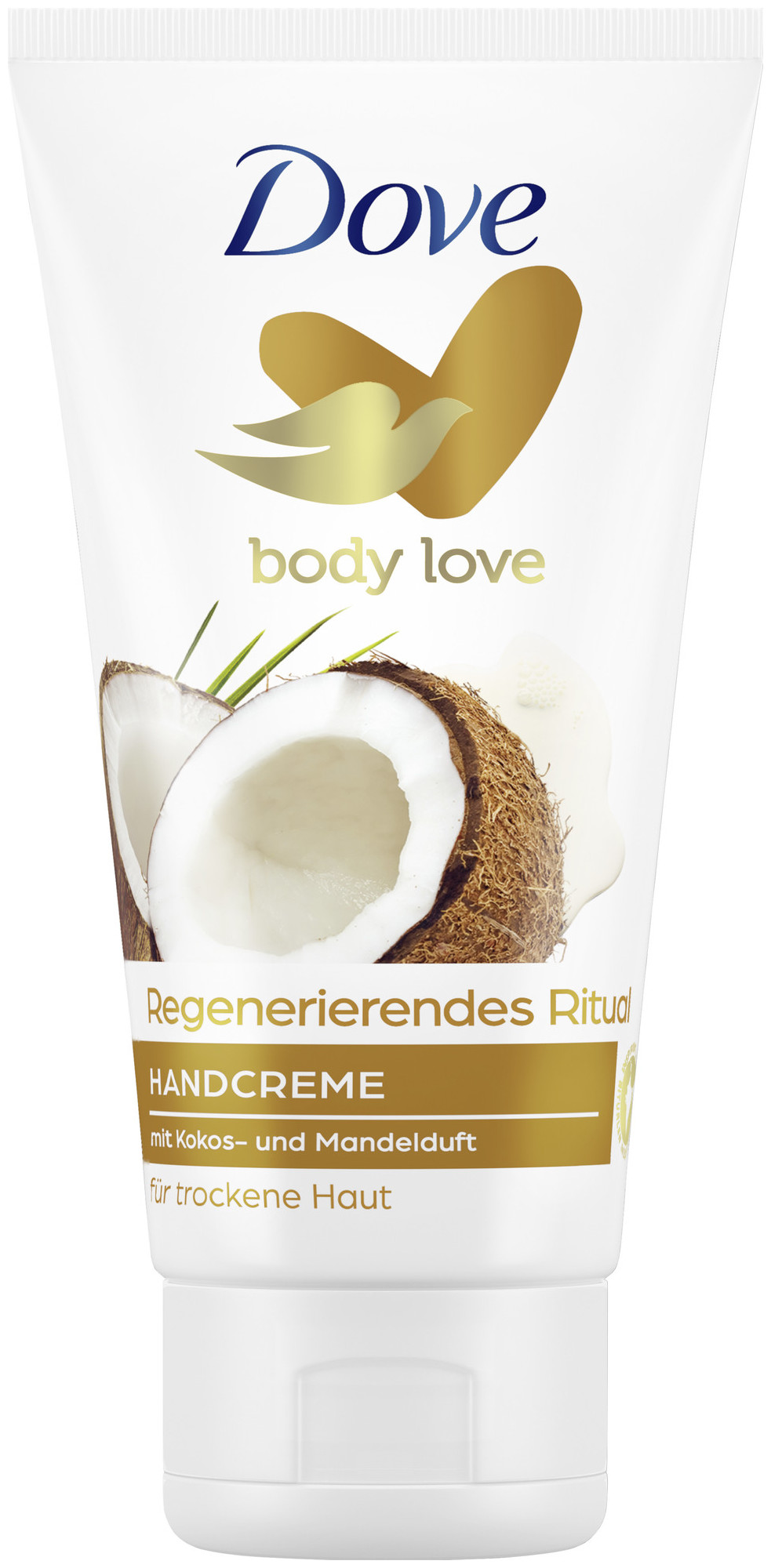 Dove Body Love Crème Mains Réparatrice Dove Crème pour les mains Rituel régénérant au parfum de noix de coco et d