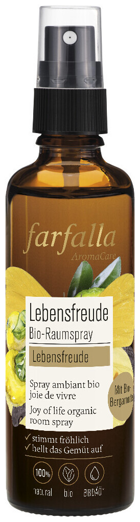 farfalla Lebensfreude, Bergamotte, Lebensfreude Bio-Raumspray, 75ml