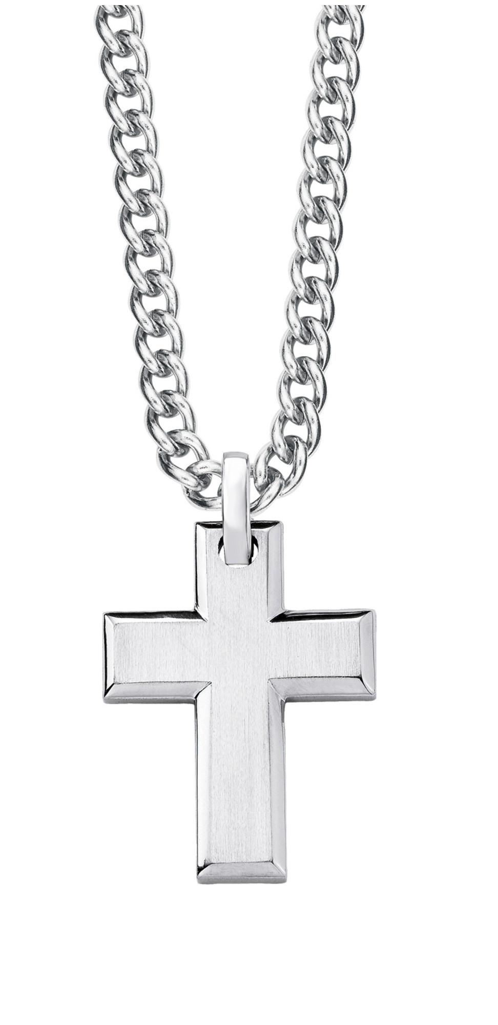 s.Oliver Chaîne avec pendentif en acier inoxydable Argent 210 x 500 mm