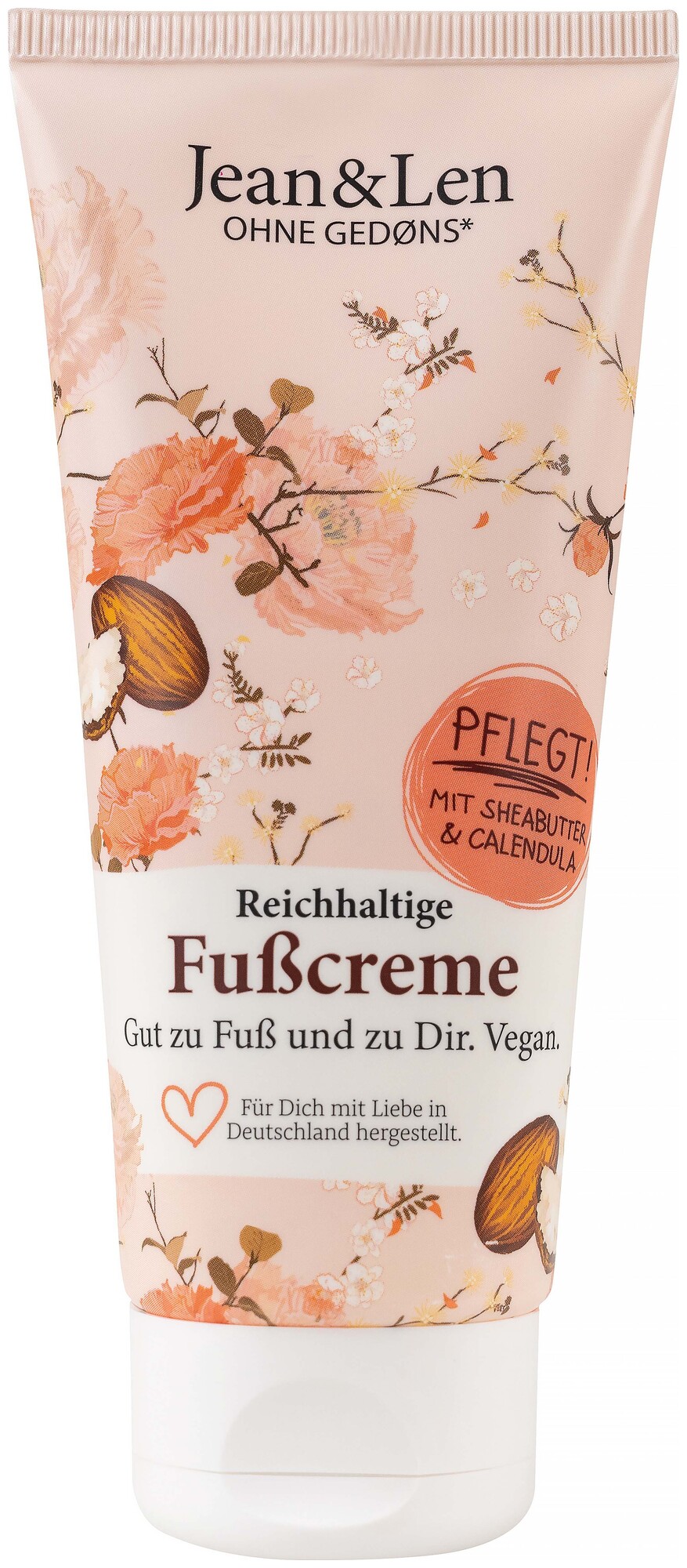 Jean&Len Crème pour les pieds beurre de karité/calendula 100ml