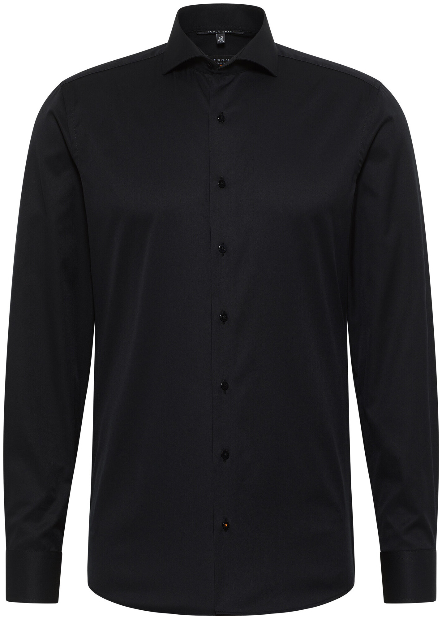 Eterna Slim FIT Chemise Cover en twill à manches longues noir 43