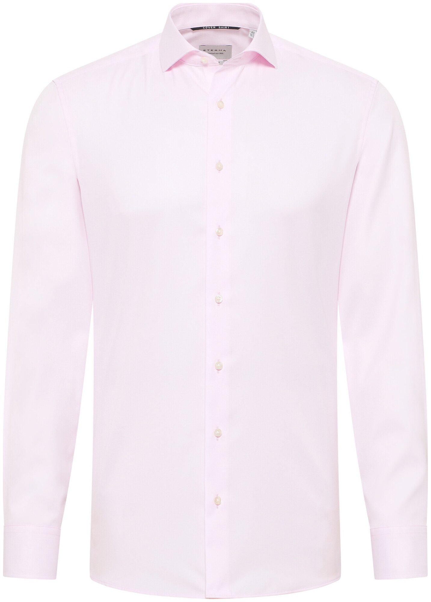 Eterna Slim FIT Chemise Cover en twill à manches longues rose 39