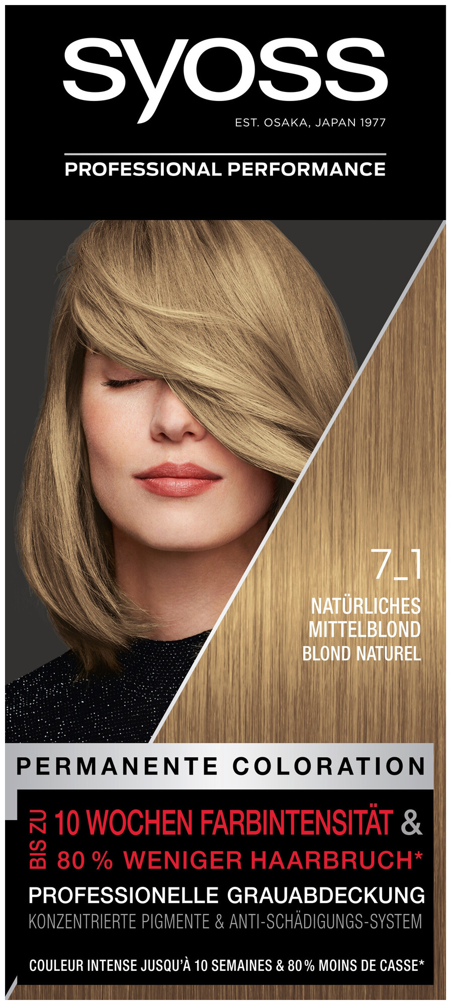 Syoss Permanente Coloration 7_1 Natürliches Mittelblond 115 ml
