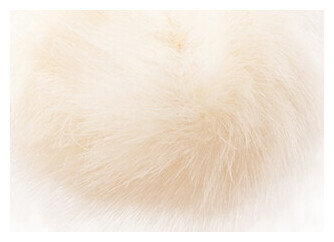 Rico Pompon en fourrure synthétique, naturel 10 cm, 62 % Pan, 38 % PES