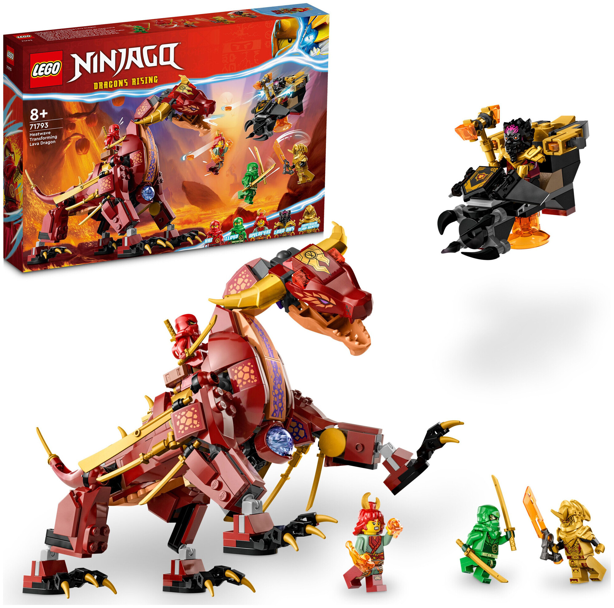 Lego Ninjago Lego® Ninjago® 71793 Le dragon de lave transformable de Heatwave 8+ ans