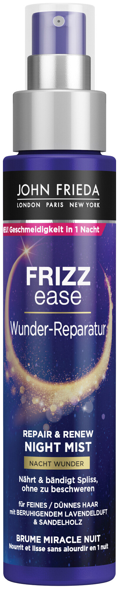 John Frieda Frizz Ease Réparation Miracle, Miracle Nuit, Spray hydratant
