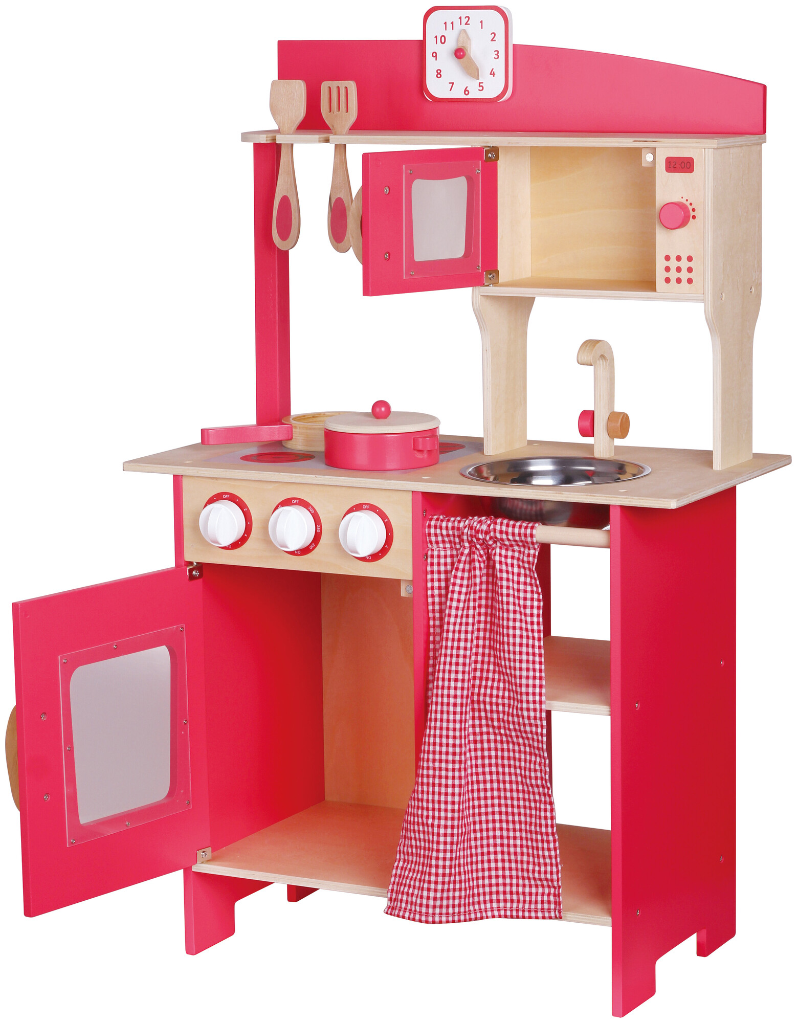 TTC SpielMaus Mini cuisine en bois avec accessoires, 5 pièces