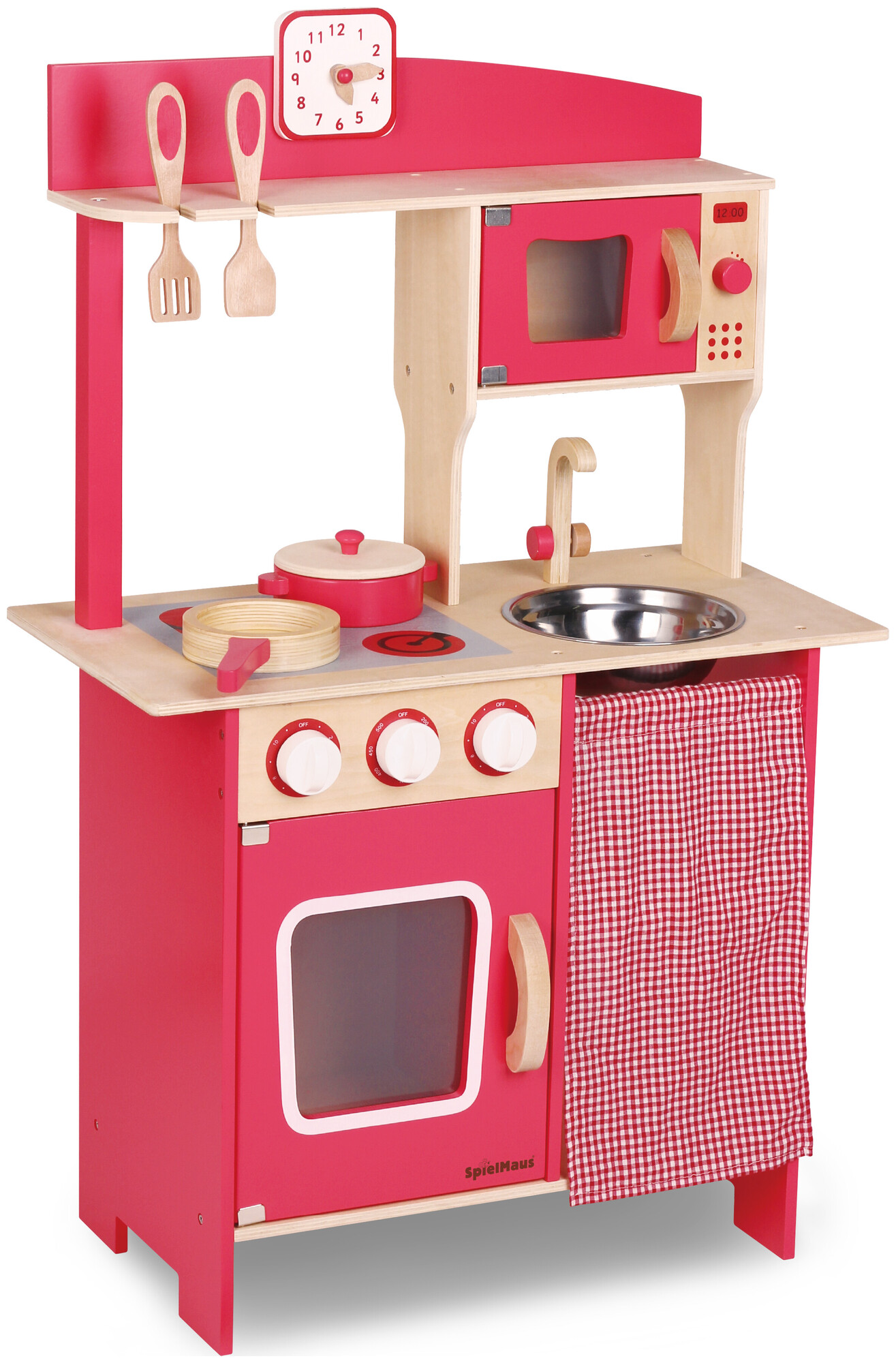 TTC SpielMaus Mini cuisine en bois avec accessoires, 5 pièces
