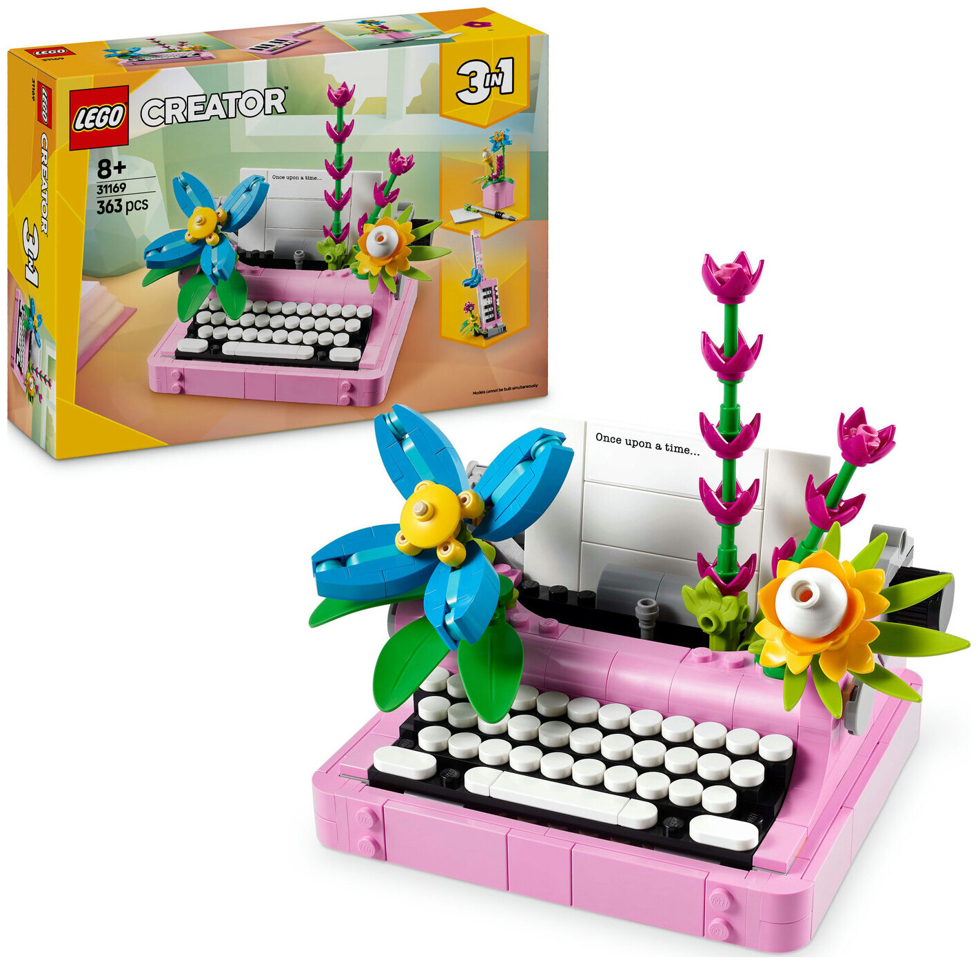Lego Creator Lego® Creator 31169 3in1 Schreibmaschine mit Blumen ab 8 Jahren