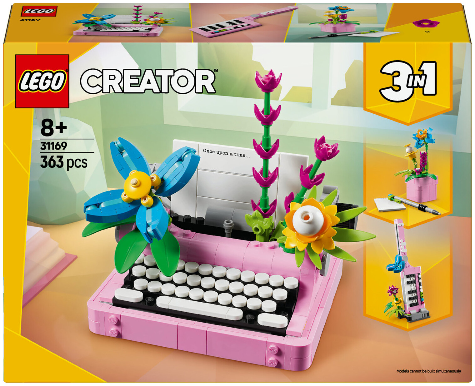 Lego Creator Lego® Creator 31169 3in1 Schreibmaschine mit Blumen 8+ Jahre